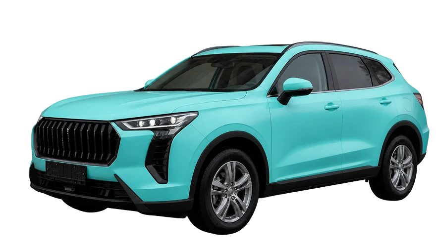 Автомобиль с логотипом ЭКВАлизинг на номерном знаке